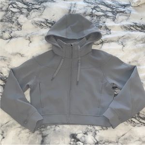 NWOT Lululemon Women’s Jacket- Rogue Renegade Zip Hoodie Cropped Gray Size 6